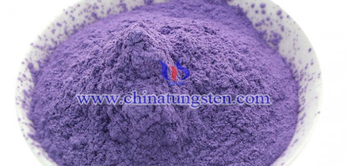 nano particle size violet tungsten oxide applied for thermal insulation film image