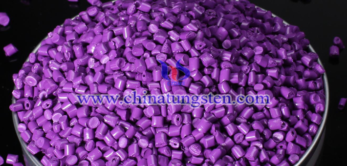 nano particle size violet tungsten oxide applied for thermal insulation masterbatch picture