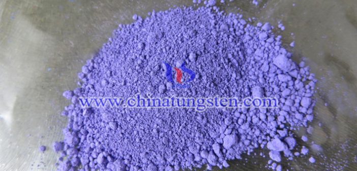 nano particle size violet tungsten oxide applied for thermal insulation paper image