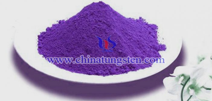 violet nano tungsten oxide applied for thermal absorption agricultural plastic film image