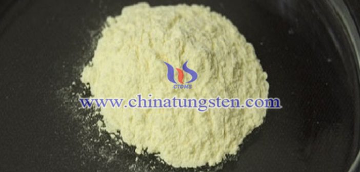 yellow tungsten oxide powder applied for heat insulation agricultural film image