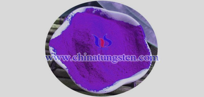 nano particle size violet tungsten oxide applied for window heat insulation film image