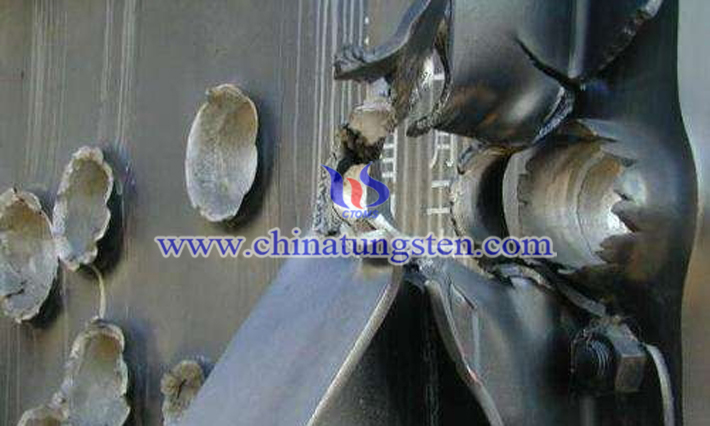 armor penetration effect of tungsten copper alloy liner picture