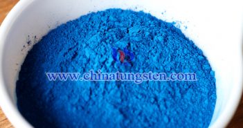 cesium doped tungsten oxide powder applied for nano-ceramic color master image