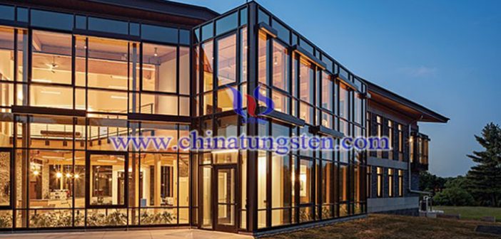 WO3 applied for heat insulation window glass picture