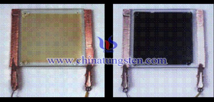 WO3 applied for new electrochromic device picture