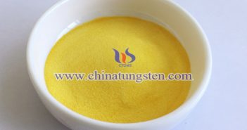 yellow tungsten oxide applied for electrochromic glass image