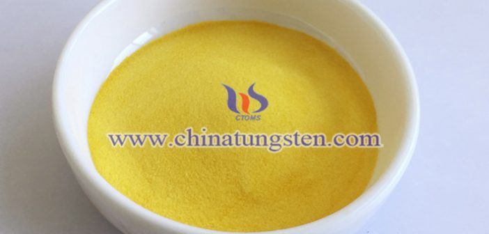 yellow tungsten oxide applied for electrochromic glass image