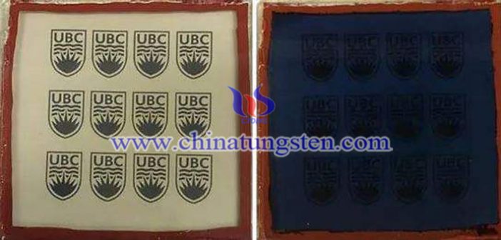 yellow tungsten oxide applied for new electrochromic device picture