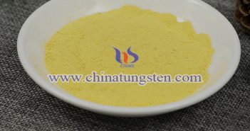 yellow tungsten oxide powder applied for WO3-TiO2 electrochromic film image