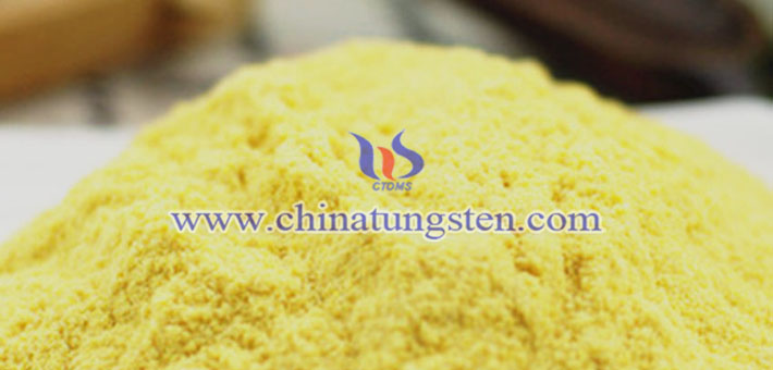 yellow tungsten oxide powder applied for electrochromic glass image