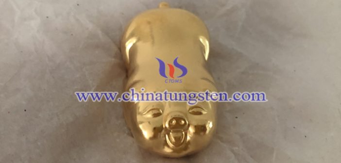 gold plated tungsten alloy pig picture