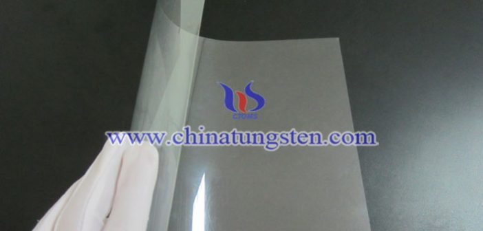 yellow tungsten oxide electrochromic film applied for large area electrochromic glass picture