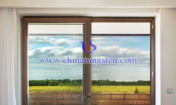 cesium tungsten bronze applied for balcony thermal insulating glass coating picture