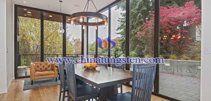 cesium tungsten bronze applied for dining room heat insulating glass coating picture