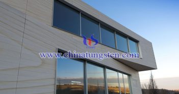 tungsten oxide applied for building thermal insulating glass picture