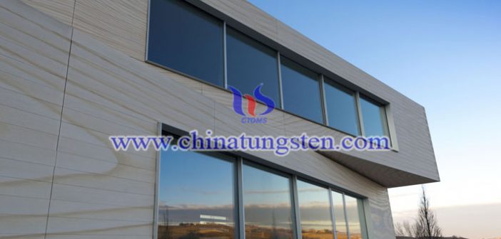 tungsten oxide applied for building thermal insulating glass picture