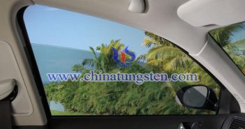 tungsten oxide applied for car heat insulation glass coating picture