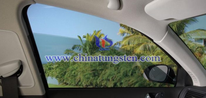 tungsten oxide applied for car heat insulation glass coating picture