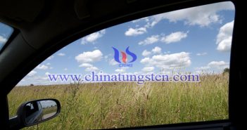 tungsten oxide electrochromic film applied for thermal insulating window glass picture