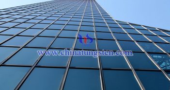 tungsten oxide powder applied for smart heat insulation window glass picture