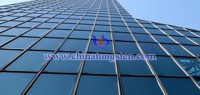 tungsten oxide powder applied for smart heat insulation window glass picture