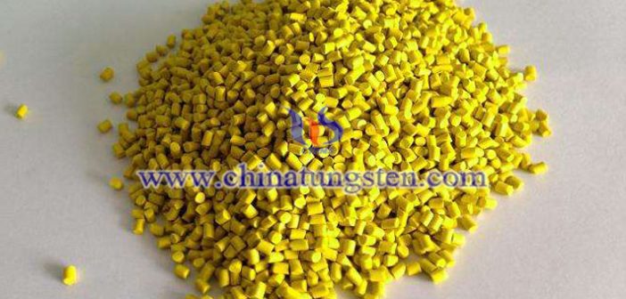 yellow tungsten oxide applied for heat insulation masterbatch picture