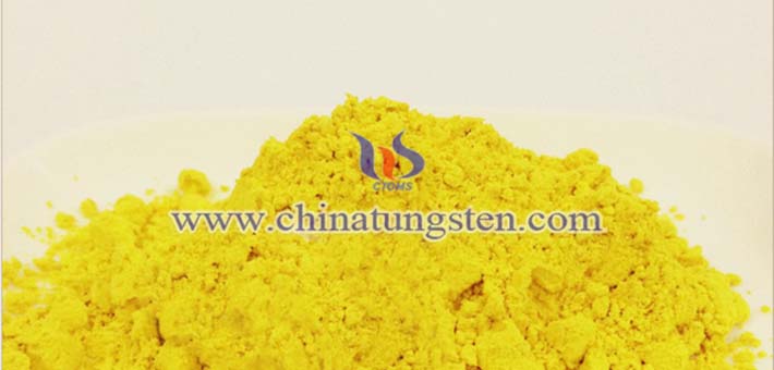 yellow tungsten oxide nanopowder applied for electrochromic smart glass image