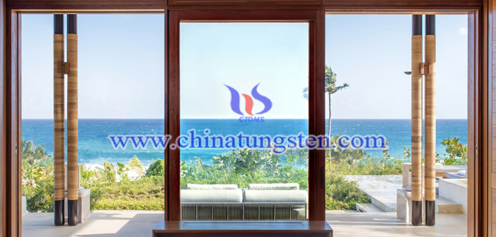 cesium tungsten bronze applied for French window thermal insulating film picture