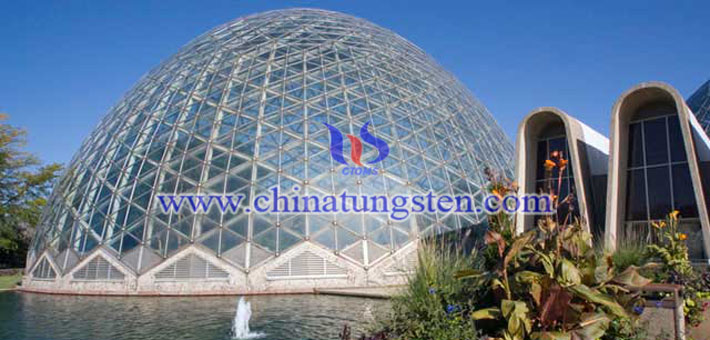 cesium tungsten bronze applied for exhibition hall thermal insulating film picture