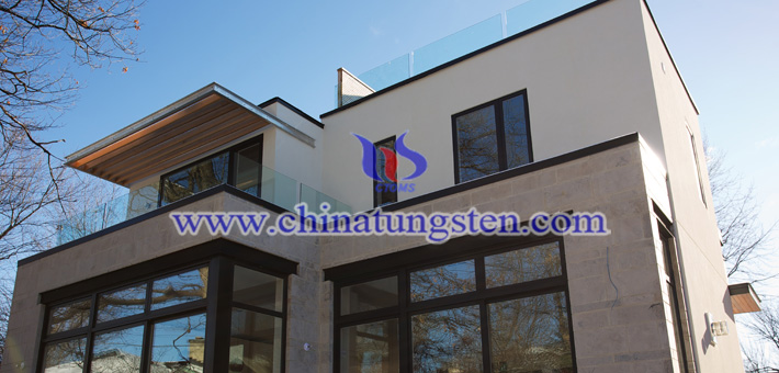 cesium tungsten bronze nanopowder applied for balcony heat insulating glass coating picture