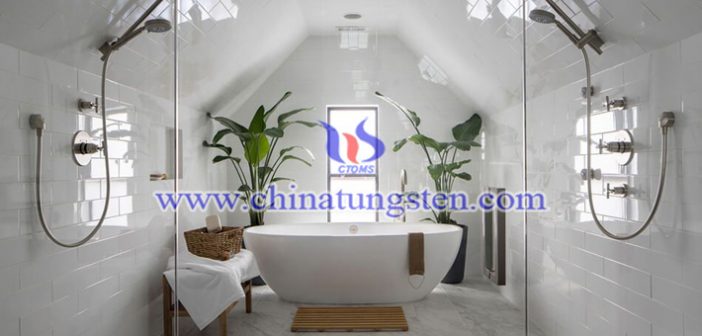 cesium tungsten bronze nanopowder applied for bathroom heat insulating glass coating picture