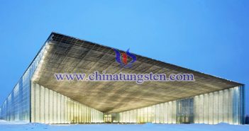 cesium tungsten bronze nanopowder applied for exhibition hall thermal insulating glass coating picture