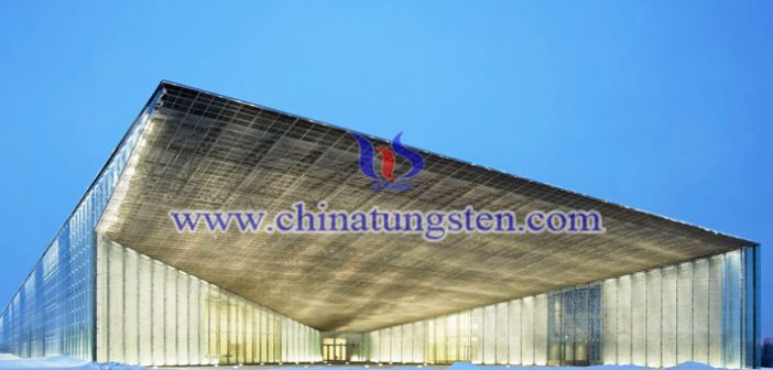 cesium tungsten bronze nanopowder applied for exhibition hall thermal insulating glass coating picture