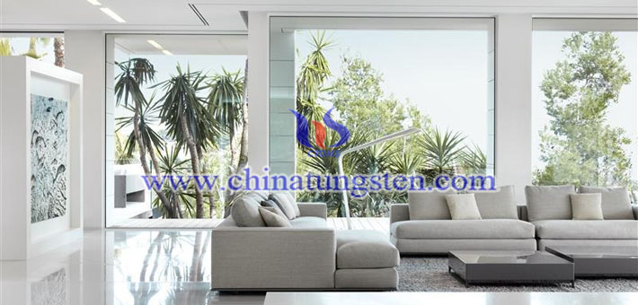 cesium tungsten bronze nanopowder applied for living room thermal insulating glass coating picture