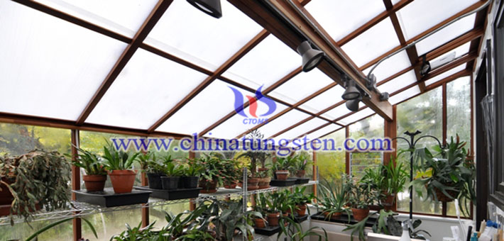 cesium tungsten bronze nanopowder applied for sun room thermal insulating glass coating picture