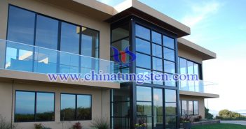 nano cesium tungsten bronze applied for balcony heat insulating glass coating picture