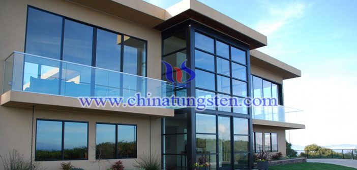 nano cesium tungsten bronze applied for balcony heat insulating glass coating picture