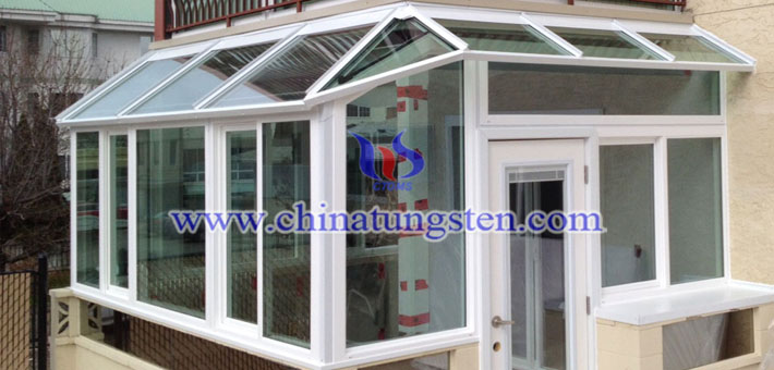 nano cesium tungsten bronze applied for balcony thermal insulating glass coating picture