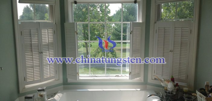 nano cesium tungsten bronze applied for bathroom heat insulating glass coating picture