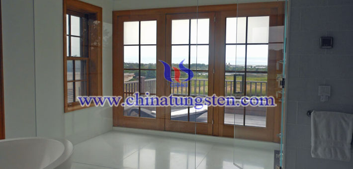 nano cesium tungsten bronze applied for bathroom thermal insulating glass coating picture