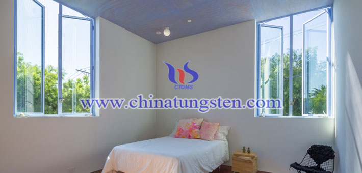 nano cesium tungsten bronze applied for bedroom thermal insulating glass coating picture