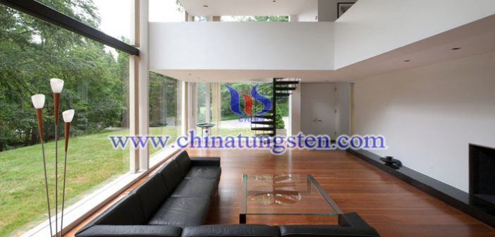 nano cesium tungsten bronze applied for living room thermal insulating glass coating picture