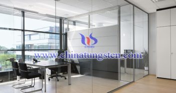 nano cesium tungsten bronze applied for office building heat insulating glass coating picture