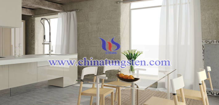 tungsten trioxide applied for dining room heat insulating glass coating picture