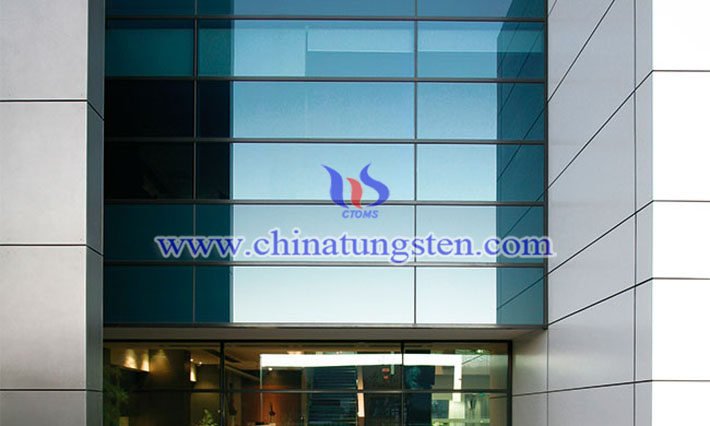 tungsten trioxide applied for office building thermal insulating glass coating picture