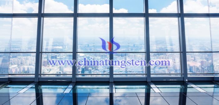 tungsten trioxide applied for office heat insulating glass coating picture