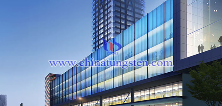 tungsten trioxide applied for shopping mall with glass curtain wall picture