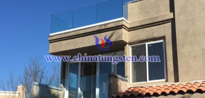 cesium tungsten bronze nanopowder applied for balcony thermal insulating glass coating picture