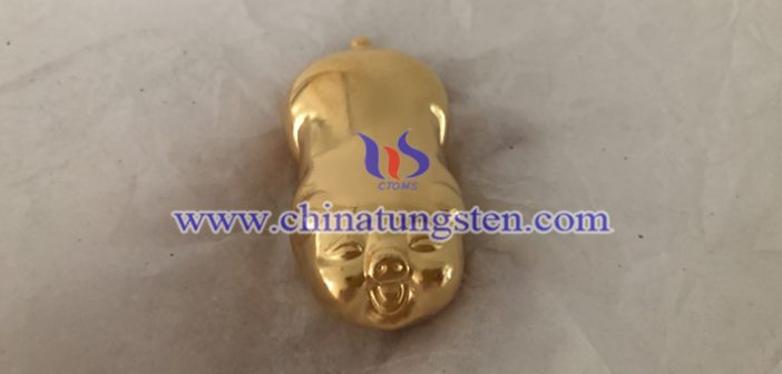 gold plated tungsten pig picture